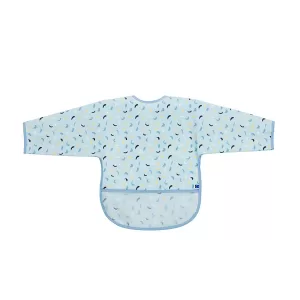 Kikkaboo Bavoir manches longues EVA avec ramasse Arty Bleu
