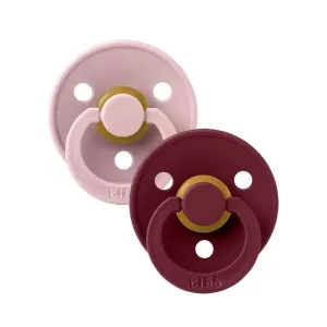Bibs Set de 2 sucettes Pink plum/ Elderberry 0-6 mois