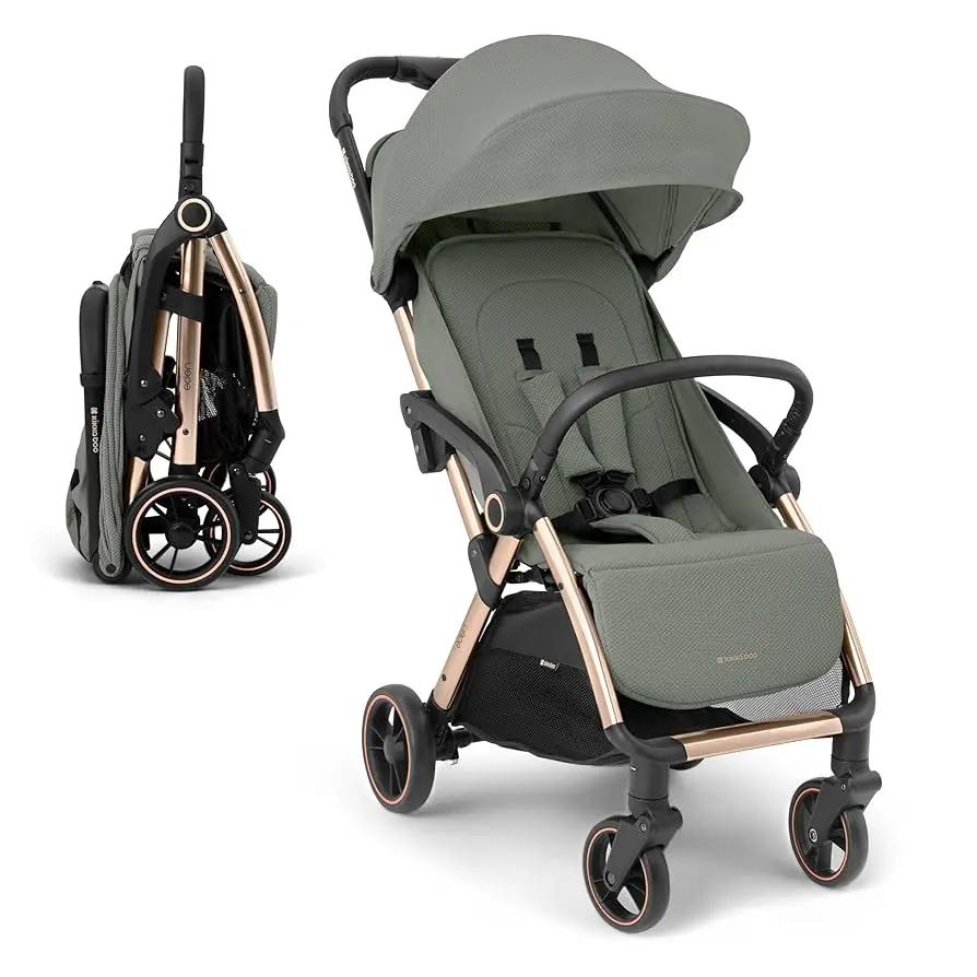 Poussette fermeture automatique Eden Army Green kikkaboo