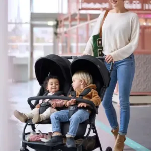 Poussette Jumeaux Henry Asalvo Gris