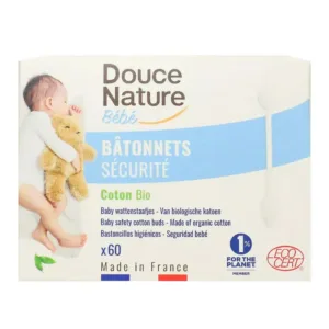 DOUCE NATURE bâtonnets de sécurité Bébé 56 u