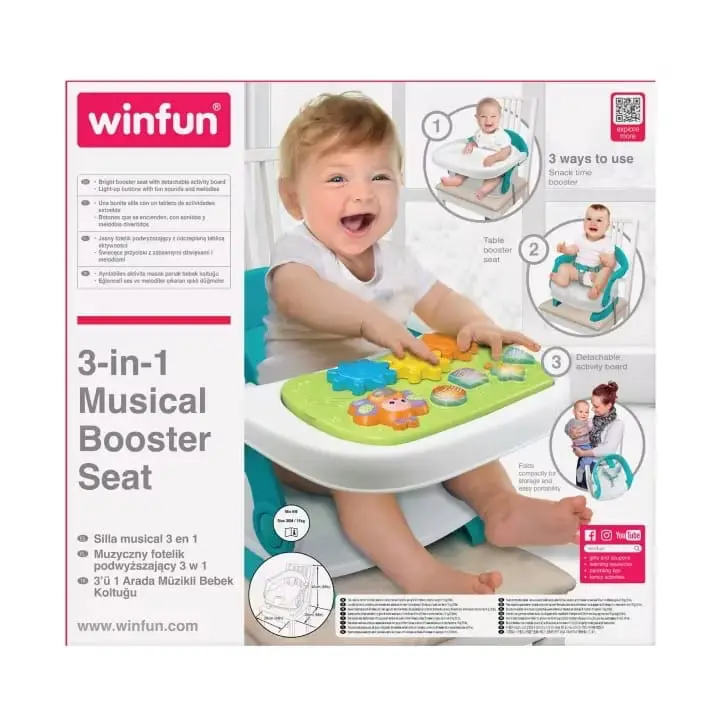 Booster rehausseur musical pour bébé – Winfun