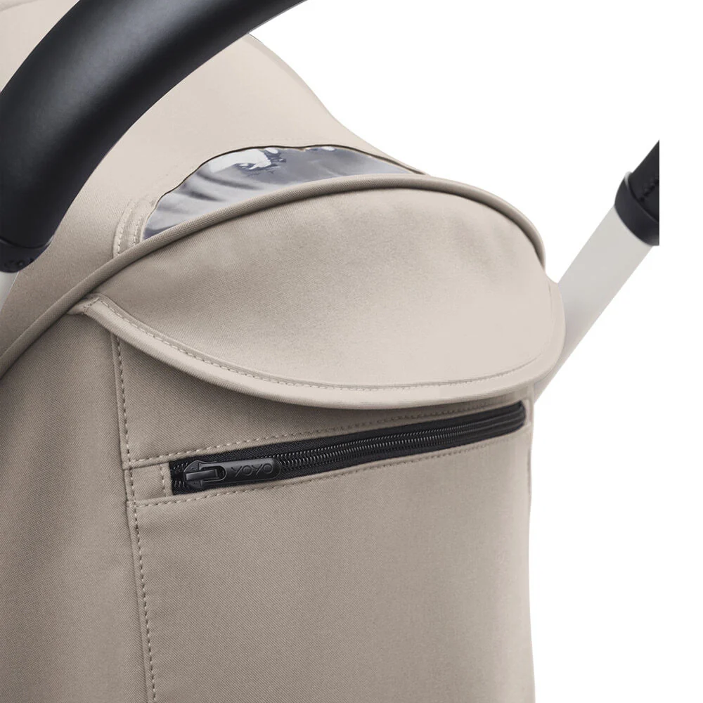 Poussette Stokke® YOYO³ Cadre Noir 6M+ – Taupe