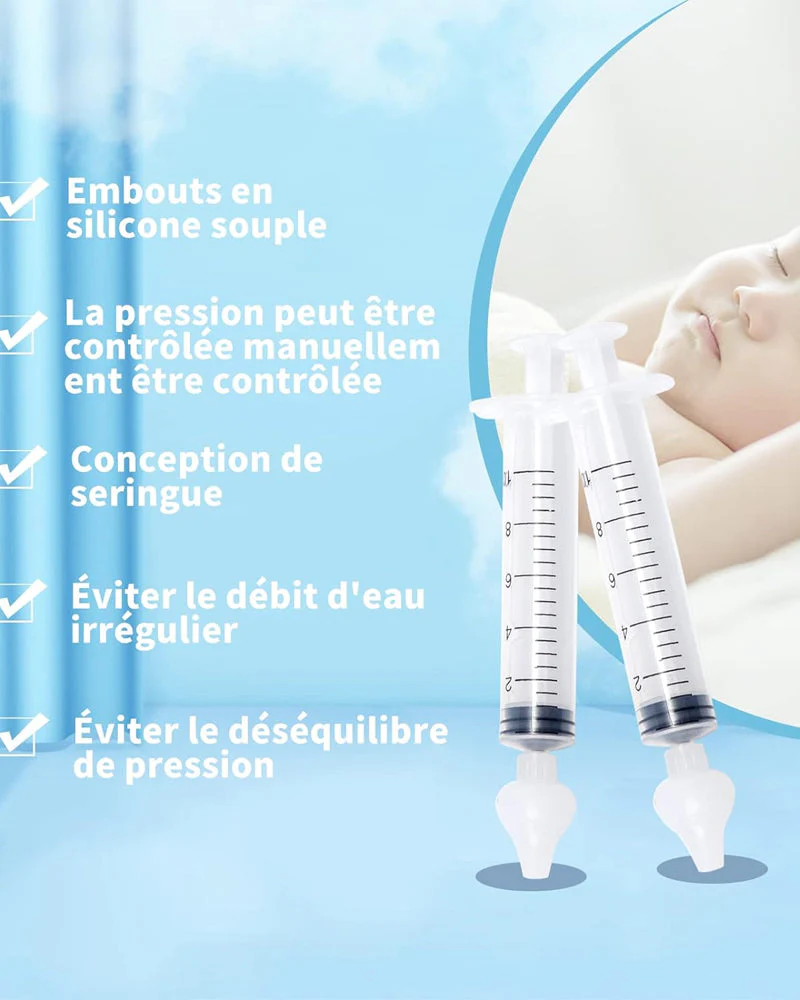 Seringue Nasale Pour Bébé 2 Pièces – 10ml