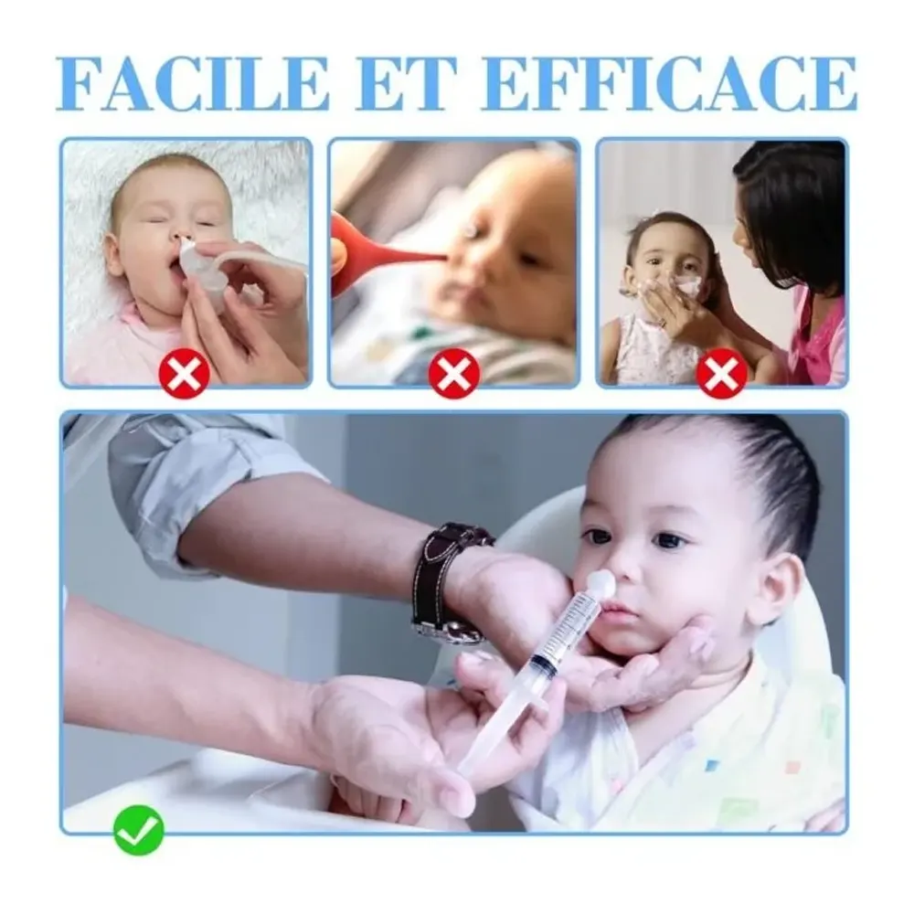 Seringue Nasale Pour Bébé 2 Pièces – 10ml