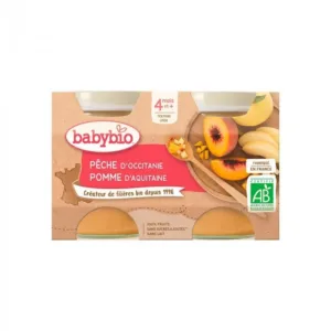 Babybio Petit Pot Pêche Pomme (Dès 4mois)