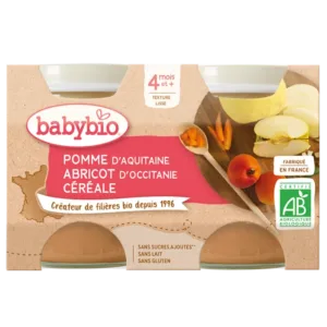 Babybio Petit Pot Pomme Abricot Céréales (Dès 4mois)