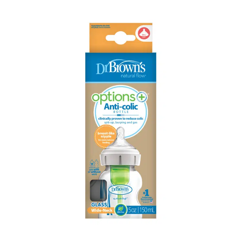 Dr browns Biberon en verre 150ml Cole large