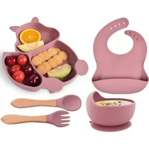 Set de table pour bébé en silicone
