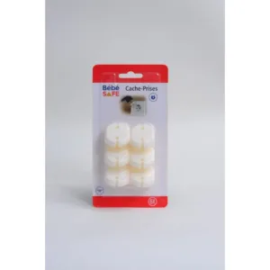 Cache Prise Beige - 6 pièces Bébé Safe