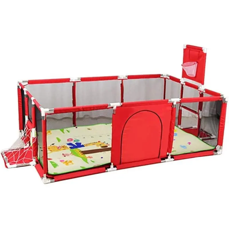 Parc bébé jeux et divertissement Anti-Chute – Rectangle Rouge 11