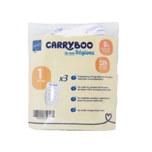 Carryboo Couches Petit Format Taille 1 (2-5kg) – 3 Unités