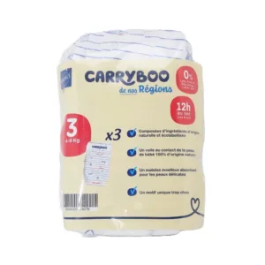 Carryboo Couches Petit Format Taille 3 (4-9kg) – 3 Unités