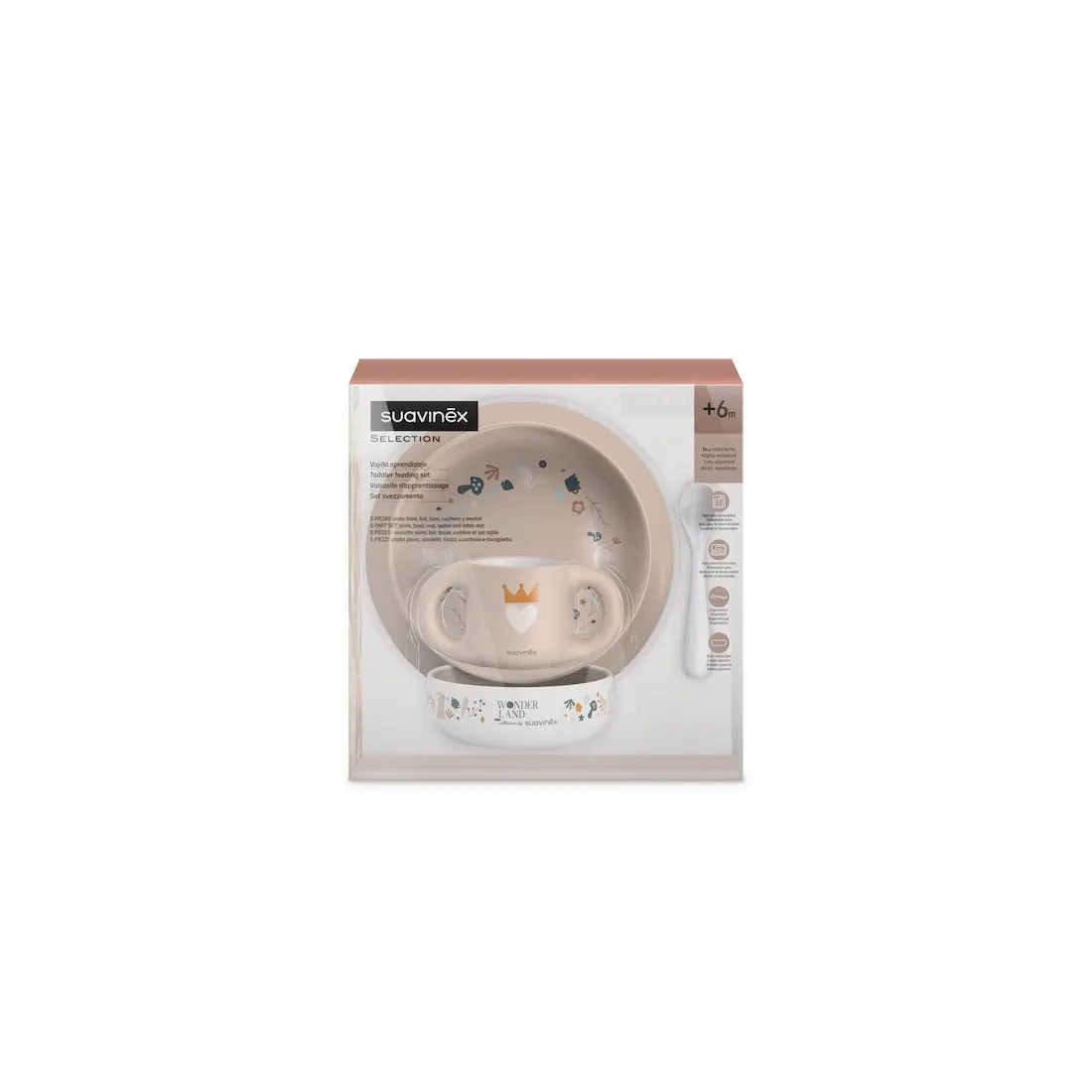 Suavinex Coffret repas Wonderland – Rose