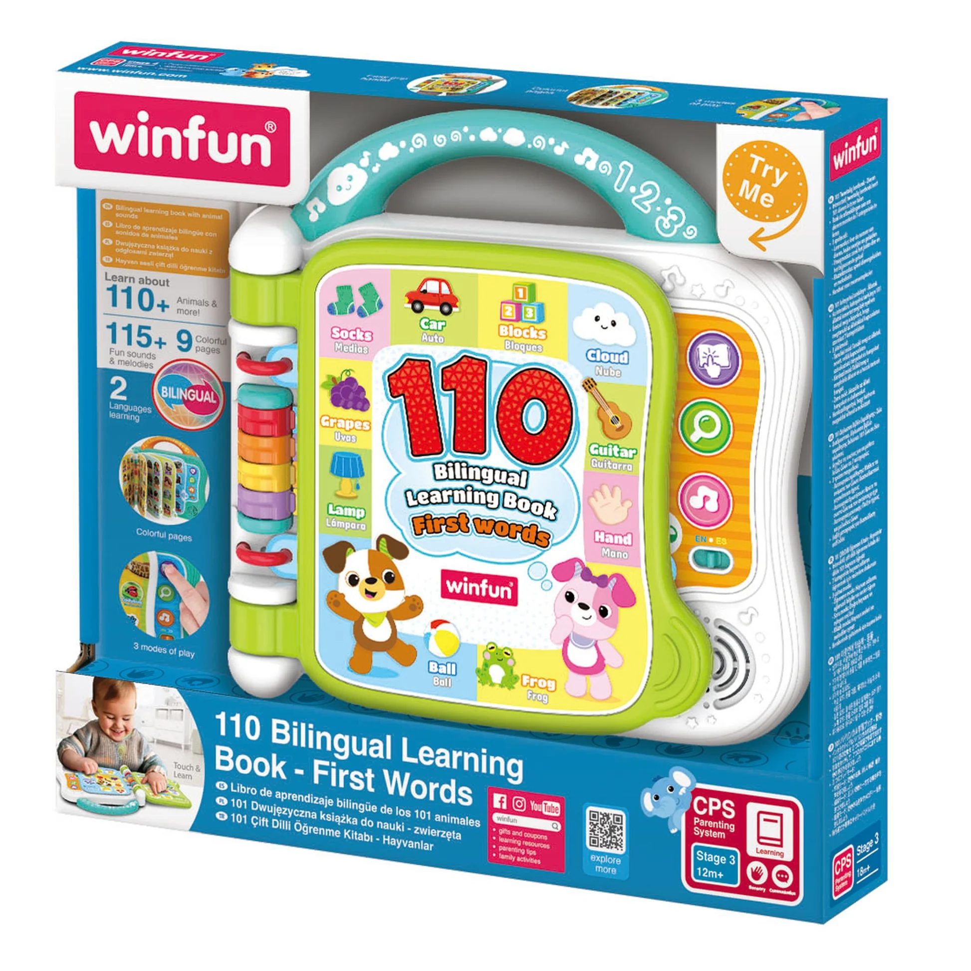 110 Livres d'apprentissage bilingues Premiers mots - WINFUN