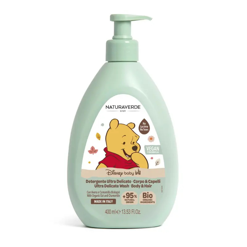 Gel douche et cheveux ultra doux Disney Baby 400 ml – Naturaverde