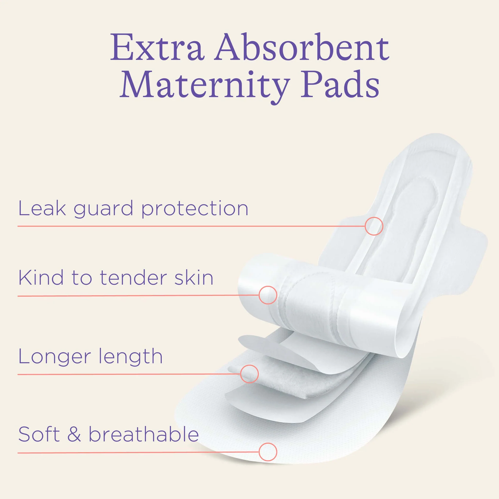 Extra Absorbent Maternity Pads- 0-2 weeks post-birth 1