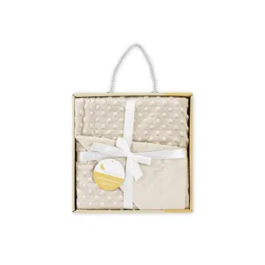Couverture En Bulles-80 X110-Coraline-Beige - Interbaby