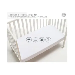 Interbaby Drap housse imperméable Pour Lit De Bébé 60*120 cm – 100 % Coton
