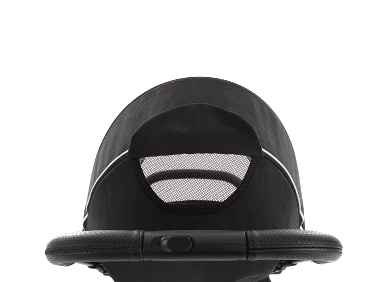 azbabycareHexagon-carbon-black-top-peekaboo-open