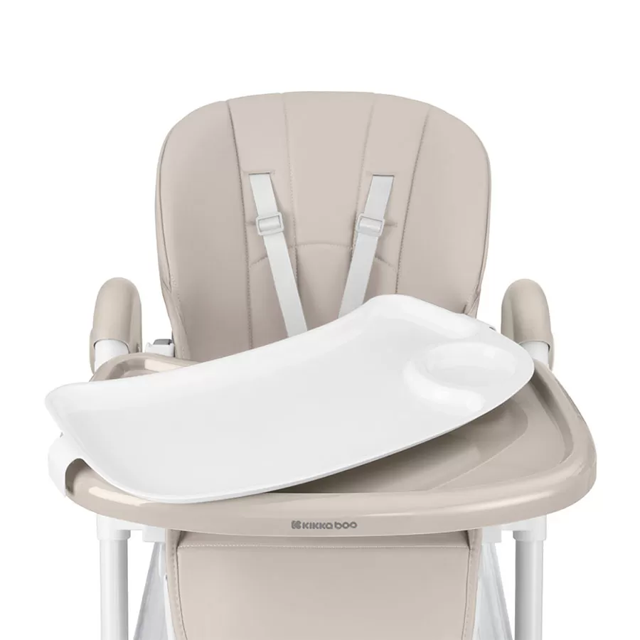 Chaise Haute Pliable Spicy – Beige – Compacte & Réglable (6-36 Mois) – Kikkaboo 6
